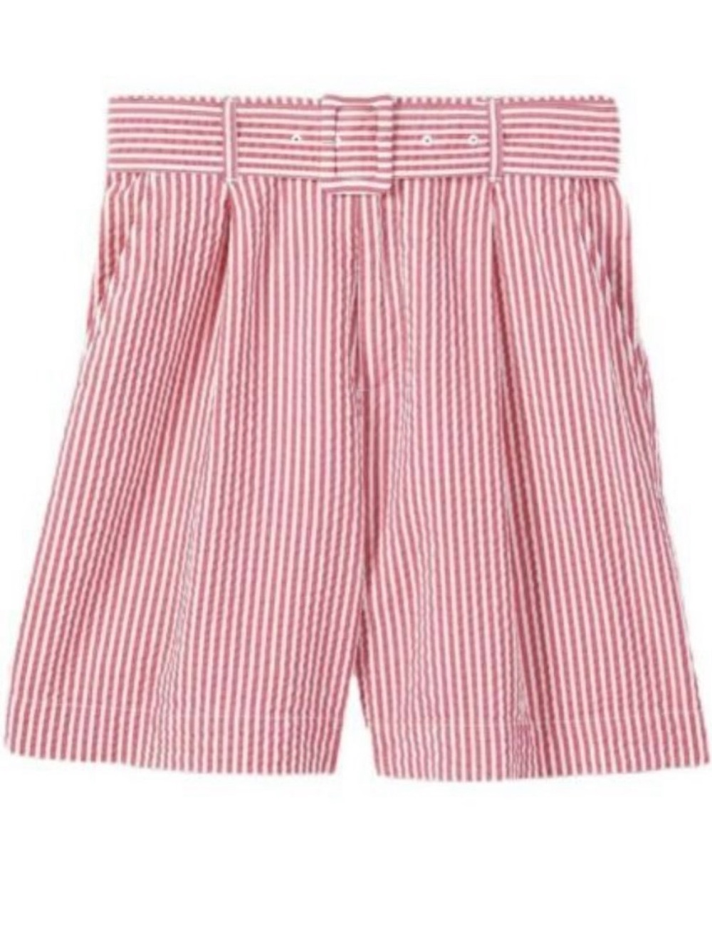 A New Day High Waist Seersucker Striped Shorts Sz Small - Picture 1 of 9